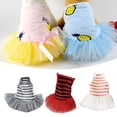 thumbnail image 1 of NIBOLOG Pet Dress Lovely Exquisite Edging Cotton Stripe Pattern Thin Pet Skirt for Daily, 1 of 7