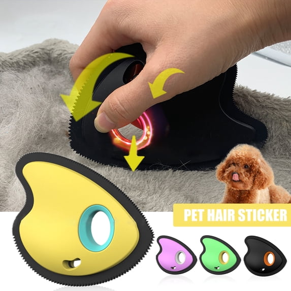 NIBOLOG Pet Hair Remover Ergonomic Handle Labor-saving Grip Comfortable Fur Removal Animal Brush Cleaning Comb for Bed
