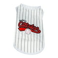 thumbnail image 1 of NIBOLOG Pet Pajamas Stripe Pattern Letters Printing Watermelon Drawing Pet Dog Sleeveless Coat Clothes for Outdoor, 1 of 7