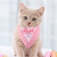 thumbnail image 1 of NIBOLOG Pet Tie Collar Party Dress Up Adjustable Triangle Scarf Gentleman Dog Wedding Suit Bow Collar Pets Accessories, 1 of 8