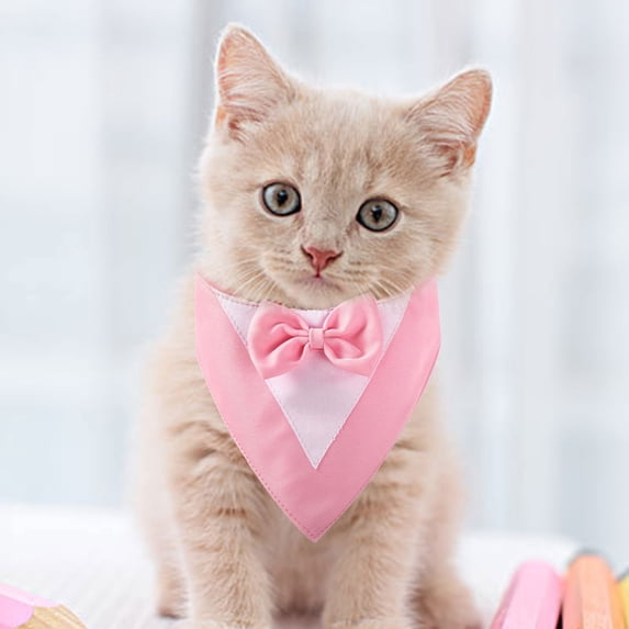 NIBOLOG Pet Tie Collar Party Dress Up Adjustable Triangle Scarf Gentleman Dog Wedding Suit Bow Collar Pets Accessories