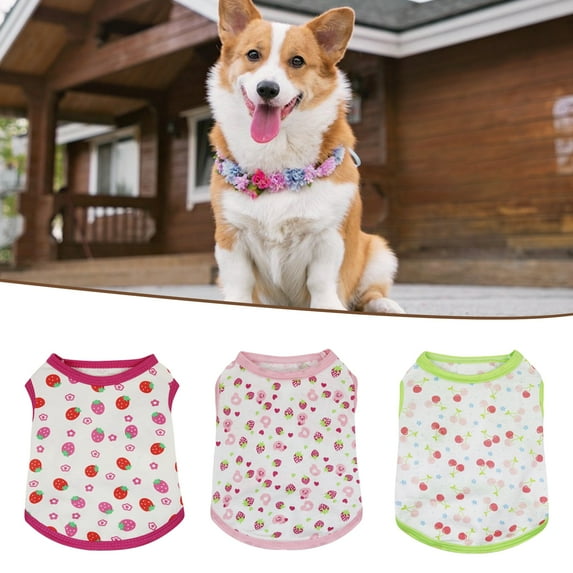 NIBOLOG Pet Vest Comfortable Close-fitting Adorable Cooling Pet Clothes Bulldog Coat Vest for Home Wear
