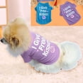 thumbnail image 1 of NIBOLOG Pet Vest Letter Printing Absorbent Short Sleeve Fashion Puppy T-shirt for Outdoor, 1 of 8