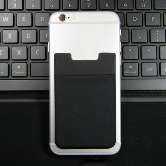 NIBOLOG Phone Wallet Credit ID Card Holder Pocket Adhesive Sticker for iPhone Samsung