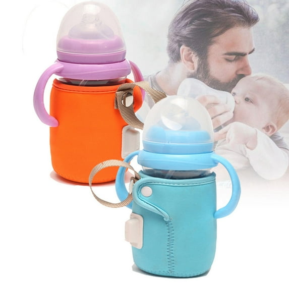 NIBOLOG Portable USB Baby Milk Bottle Heater Warmer Stroller Car Insulated Bag Pouch