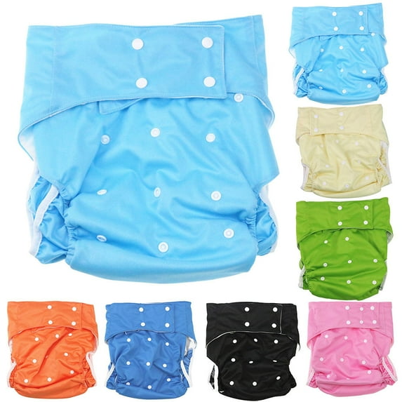 NIBOLOG Reusable Adjustable Adult Cloth Diaper Nappy Pants Incontinence Bedwetting Aid