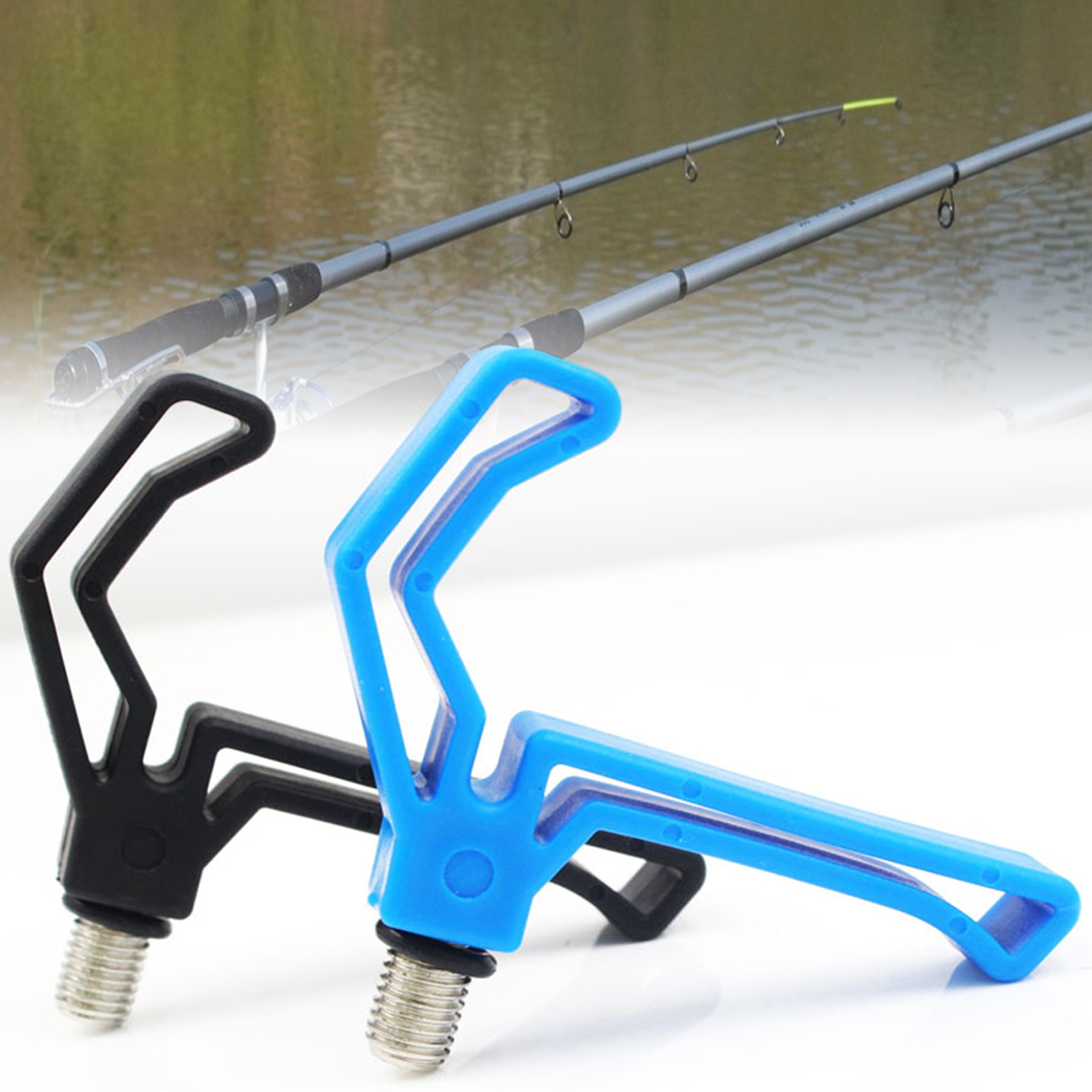 NIBOLOG Rod Bracket Head Durable Portable ABS Fishing Rod Rest Gripper ...