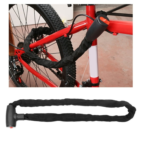 NIBOLOG Solid Bike Security Lock Folding Design Manganese Steel Good Toughness Bike Chain Lock for Riding