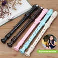 thumbnail image 1 of NIBOLOG Soprano Recorder Instrument for Beginners Kids School Student Fingering 8 Hole Flute Professional Musical Instrument Recorder with Cleaning Rod & Fingering Chart, 1 of 8
