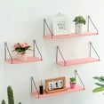 thumbnail image 1 of NIBOLOG Storage Shelf Strong Load Bearing Detachable Multi Colors Wall-mounted Wooden Display Stand Home Decoration, 1 of 8
