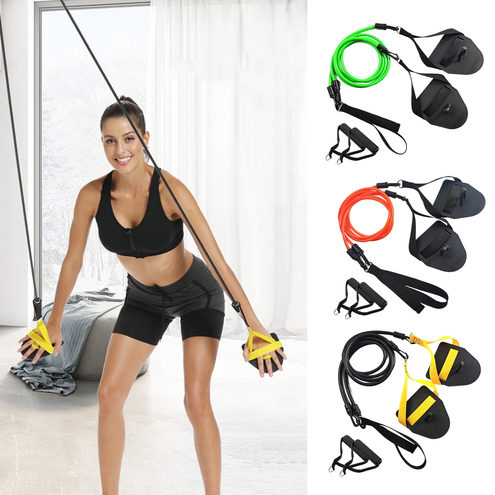 NIBOLOG Swimming Arm Strength Trainer with Paddles Professional