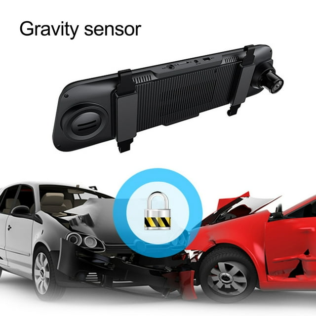 NIBOLOG T1002 10 Inch Dual Lens Touch Screen Streaming Media Dash Cam Car DVR for Auto