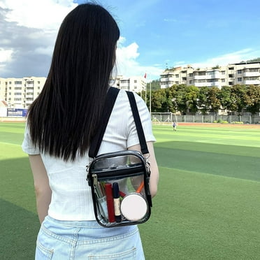 NIBOLOG Travel Bag Large Capacity Multifunctional Portable PVC Transparent Crossbody Bag for Outdoor
