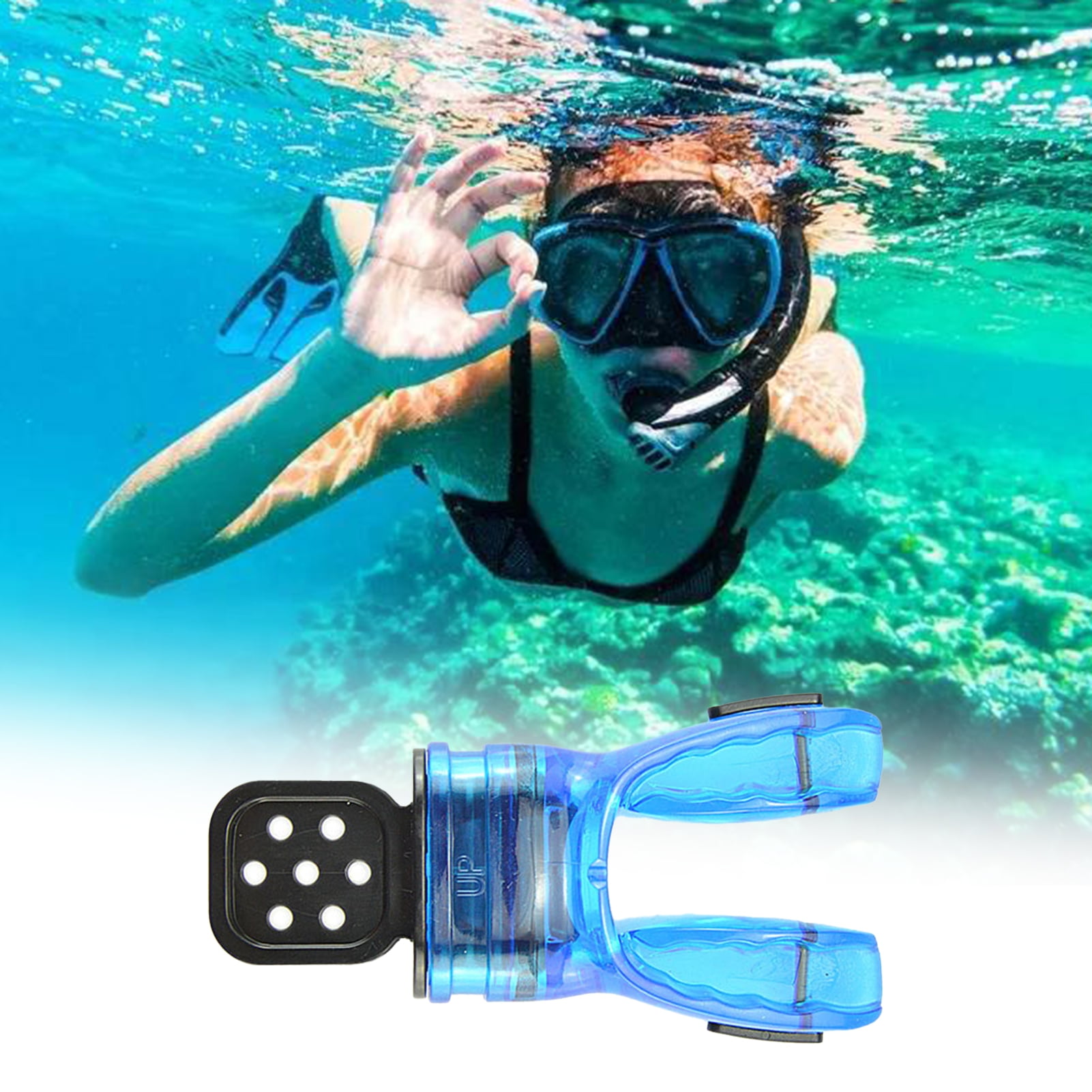 Storm Moldable Replacement Snorkel Mouthpiece - Clear, Fits Most Regulators