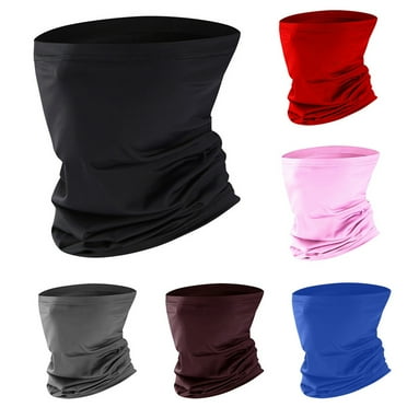 NIBOLOG Unisex Solid Color Breathable Anti-UV Dust Face Cover Neck Gaiter Cycling Scarf