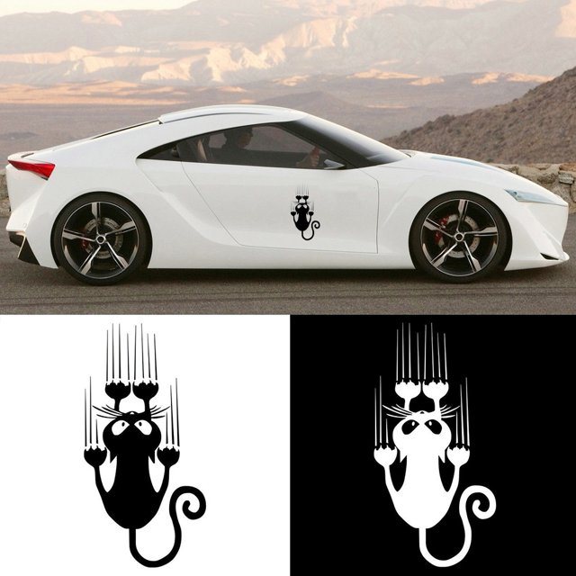 NIBOLOG Waterproof Cat Car Sticker Self-adhesive Truck Window Bumper Decal