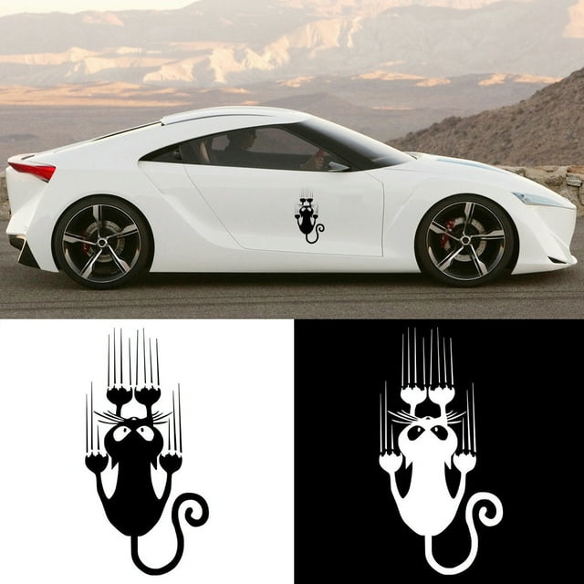 NIBOLOG Waterproof Cat Car Sticker Self-adhesive Truck Window Bumper Decal