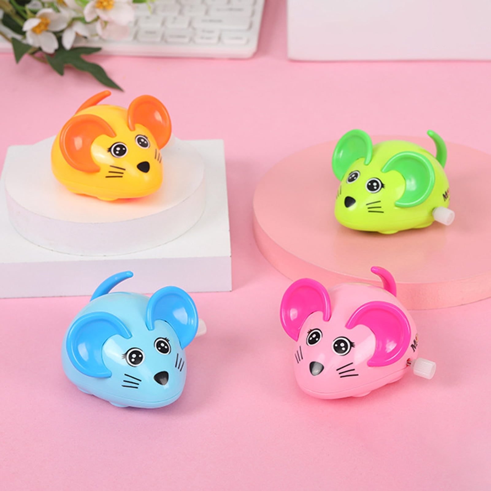 NIBOLOG Wind-up Toy Creative Mouse Shape Kids Educational Clockwork Toy ...