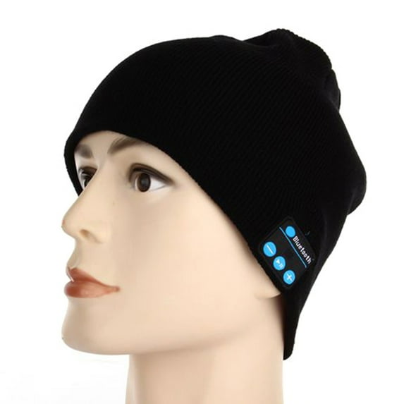 NIBOLOG Winter Bluetooth-compatible USB Rechargeable Music Headset Warm Knitting Beanie Hat Cap