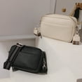 thumbnail image 1 of NIBOLOG Women Single Shoulder Bag Faux Leather Solid Color Wide Straps Zipper Rectangle Casual Ladies Mobile Phone Pouch Crossbody Bag, 1 of 8