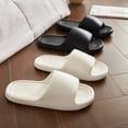 thumbnail image 1 of NIBOLOG Women Slippers Soft Thick Platform Soles Solid Color Non-slip Open Toe Anti-skid Silent No Odor Wear-resistant Bath Beach Indoor Outdoor Slippers, 1 of 7