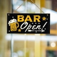 thumbnail image 1 of NIBOLOG Wooden Plaque Bar Open Print Multi-color Stylish Rectangle Bar Hanging Wooden Plaque for Drunkery, 1 of 7
