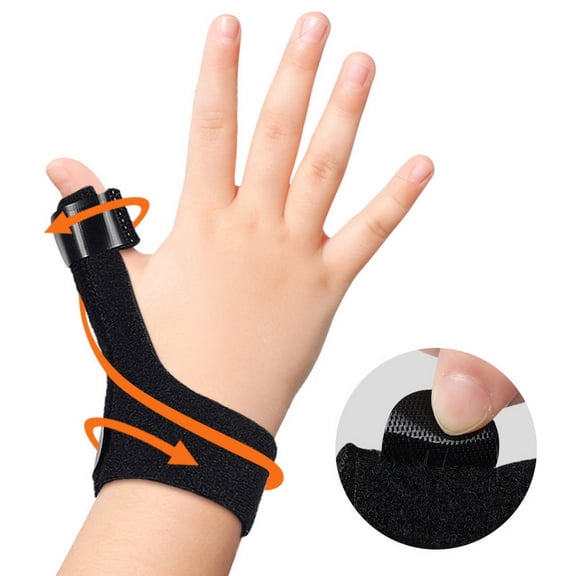 NIBOLOG Wrist Guard Ergonomic Adjustable Sweat Absorption Pain Relief Aluminum Strip Children Finger Sprain Fixing Splint Outdoor Sports