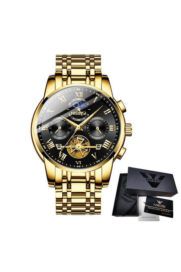 2022 Chronograph Watches For Man Waterproof Luminous Male Watch Men Stainless Steel Quartz Auto Date Relogio Masculino