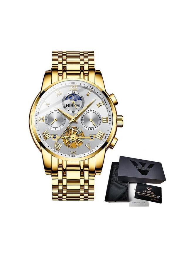 2022 Chronograph Watches For Man Waterproof Luminous Male Watch Men Stainless Steel Quartz Auto Date Relogio Masculino