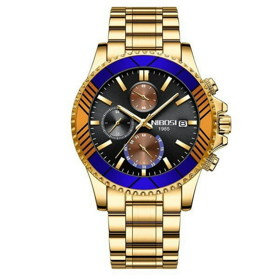 NIBOSI 2023 Mens Watches Top Brand Watch Luxury Men Military Quartz Wrist Watches Chronograph Male Relogio Masculino