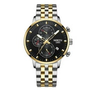 NIBOSI Brand Mens Sport Watches for Men Business Stainless Steel Quartz Wristwatch Man Luxury Bracelet Male Relogio Masculino