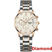 NIBOSI Chronograph Women Watch Luxury Diamond Ladies Watches Quartz Wristwatch Female Casual Watch Bracelet Relogio Feminino