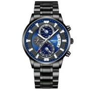 NIBOSI Fashion Men Chronograph Watch Luxury Watch Male Stainless Sports Military Wristwatch Waterproof Relogio Masculino