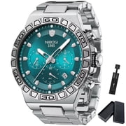 NIBOSI Luxury Quartz Man Watch Waterproof Luminous Date Men Watch Military Stainless Steel Mens Watches Sport Male Clock