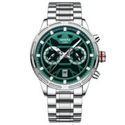 NIBOSI Luxury Watch For Men Quartz Chronograph Sport Waterproof Man Watches Military Fashion Stainless Steel Wristwatch Clock