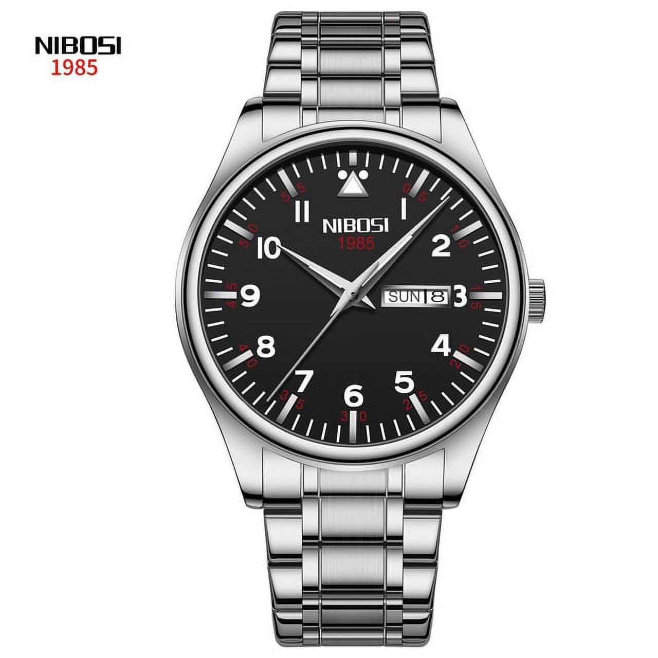 Push Set Watch NIBOSI Men Watch Stainless Steel Top Quailty Luxury Push Button Hidden ...