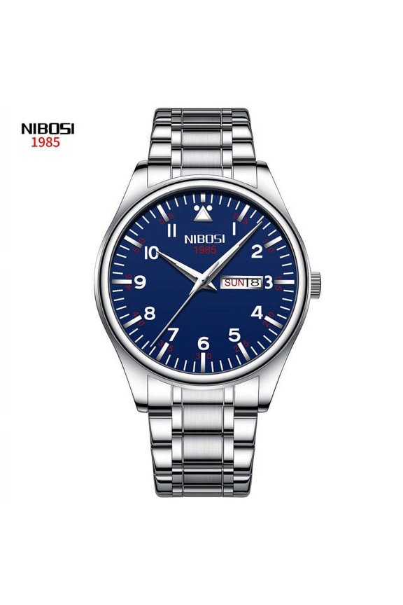 Men Watch Stainless Steel Top Quailty Luxury Push Button Hidden Clasp Waterproof Luminous Date Week Sport Wrist Watches