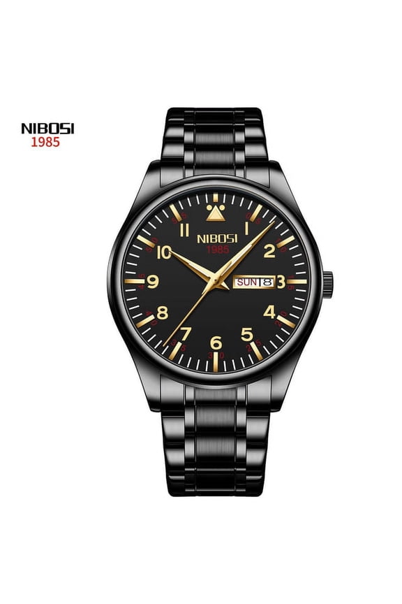 Men Watch Stainless Steel Top Quailty Luxury Push Button Hidden Clasp Waterproof Luminous Date Week Sport Wrist Watches