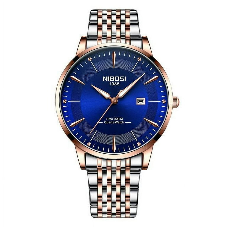 NIBOSI Men Watch Stainless Steel Top Quailty Luxury Simple Watch Waterproof Luminous Date Sport Wrist Watches Relogio Masculino Walmart