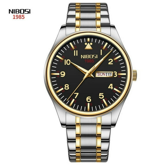 NIBOSI Men Watches Waterproof Quartz Male Wristwatch Men Gold Watch Fashion Luminous Luxury Watches For Men Relogio Masculino