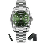 NIBOSI Mens Luxury Simple Business Temperament Automatic Calendar Waterproof Quartz Watch
