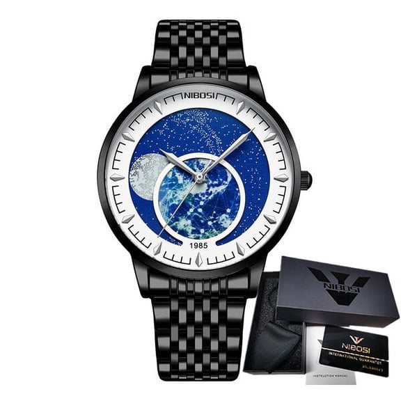NIBOSI Mens Watches Fashion Creative Sky Map Watch Man Waterproof Luminous Top Brand Luxury Men Quartz Wrist Relogio Masculino