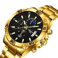 thumbnail image 1 of NIBOSI Mens Watches Luxury Brand Moonwatch Big Dial Watch Men Waterproof Quartz Wristwatch Sports Chronograph Relogio Masculino, 1 of 6