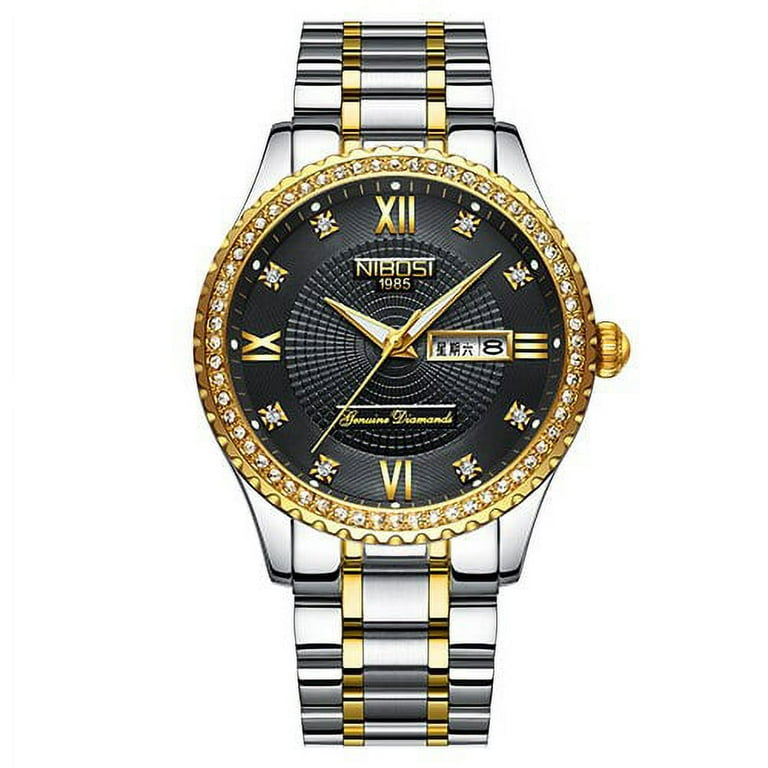 NIBOSI Mens Watches Top Luxury Brand For Men Square Waterproof