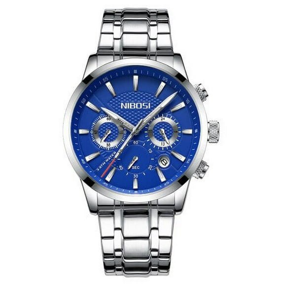 NIBOSI New Fashion Mens Watches Top Luxury Brand Sport Quartz Luminous Watch Waterproof Chronograph Wristwatch Mens Watches