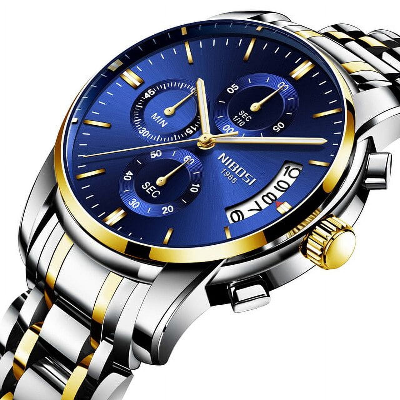 NIBOSI Watch For Men Top Brand Luxury Waterproof 24 Hour Date Quartz Clock Brown Leather Sports WristWatch Relogio Masculino