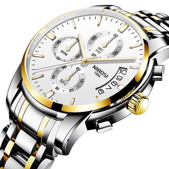 NIBOSI Watch For Men Top Brand Luxury Waterproof 24 Hour Date Quartz Clock Brown Leather Sports WristWatch Relogio Masculino