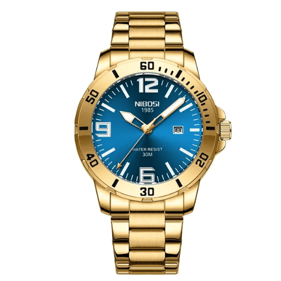 NIBOSI Watch for Men Luxury Brand Business Luminous Waterproof Male Clock Calendar Man Quartz Wristwatches