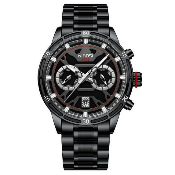 NIBOSI Watches for Men Top Brand Luxury Chronograph Luminous Quartz Watch Fashion Business Waterproof Wrist Relogio Masculino