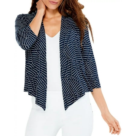 NIC+ZOE Mixed Lines Four Way Cardigan